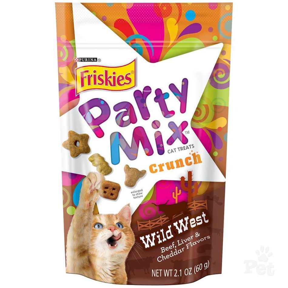 Friskies Party Mix Wild West Crunch Cat Treat 60g