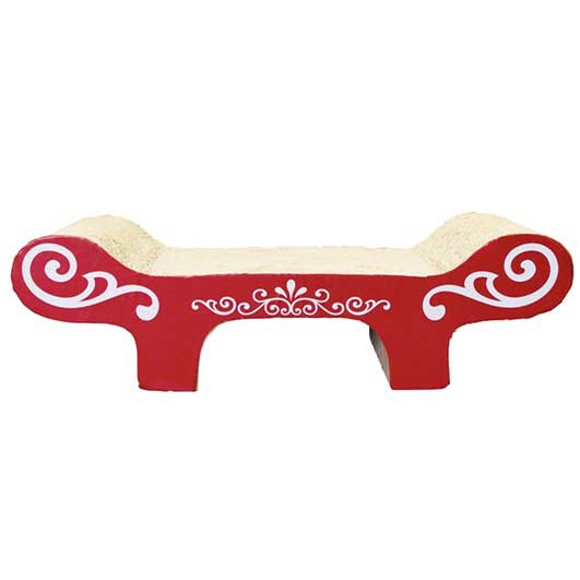 "Catit Scratcher with Catnip, Urban Bench"