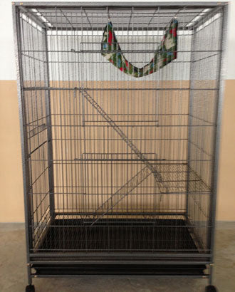 Powder Coated Cast Iron 3 Level Cat Cage Hammerspray