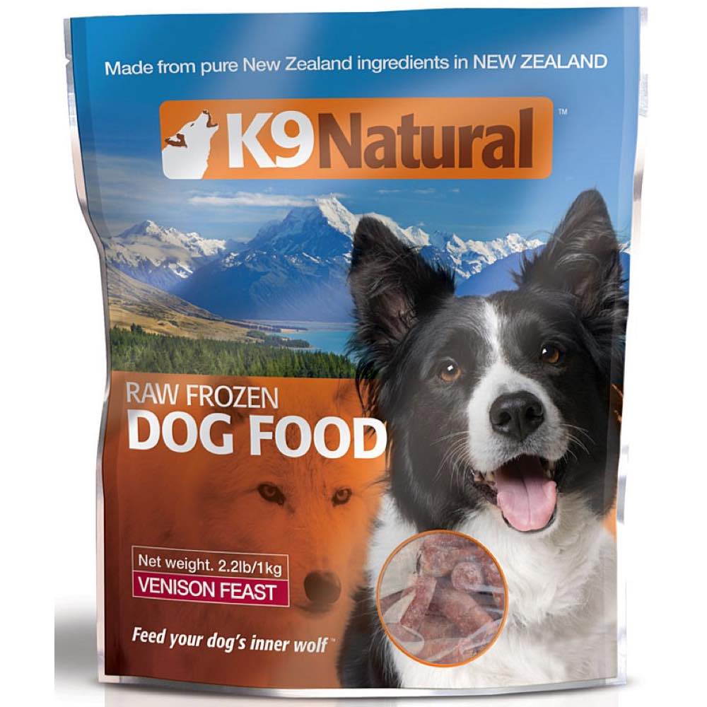K9 Natural Raw Frozen Venison Feast Dog Food 1kg