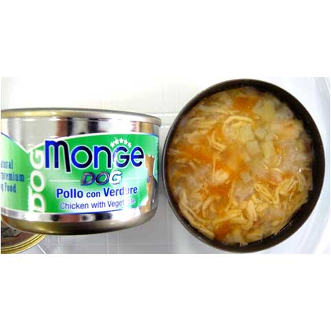 Monge Chicken with Vegetables Canned Dog Food 95g