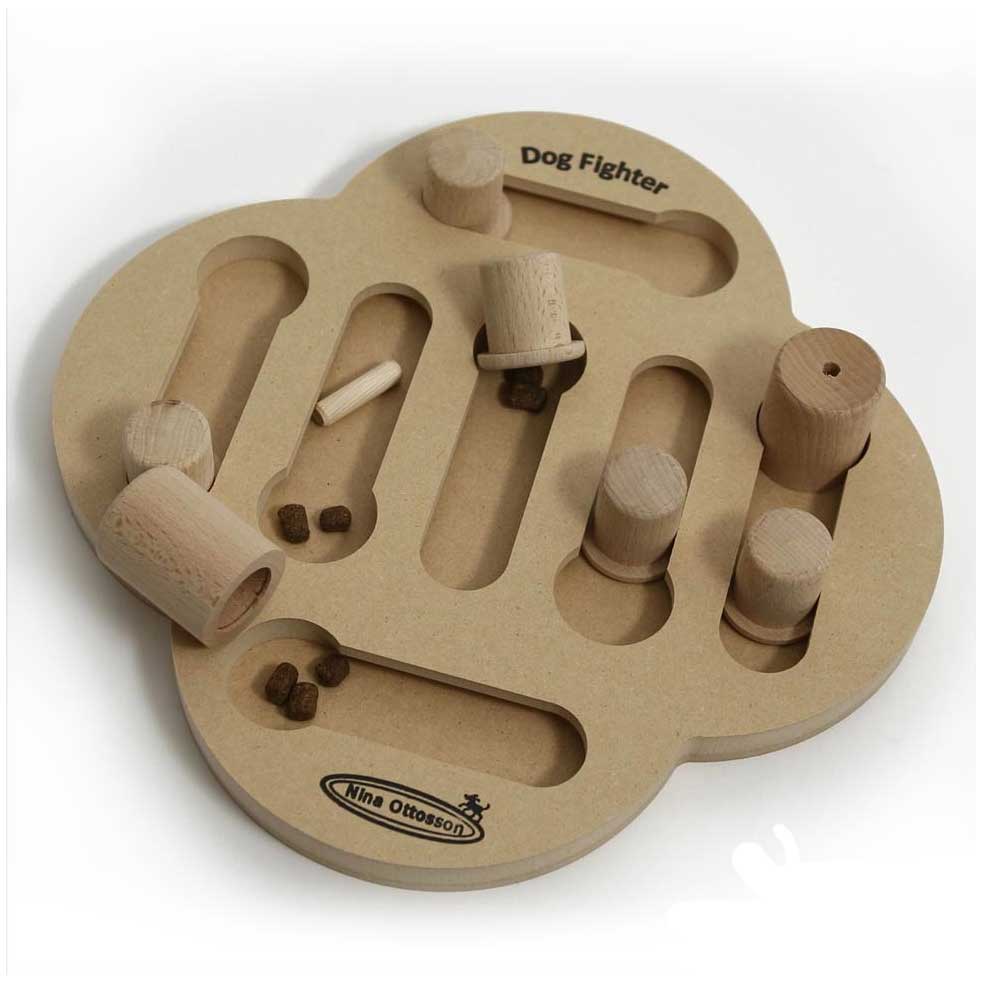 Nina Ottosson Dog Fighter Wood Interactive Game Dog Toy