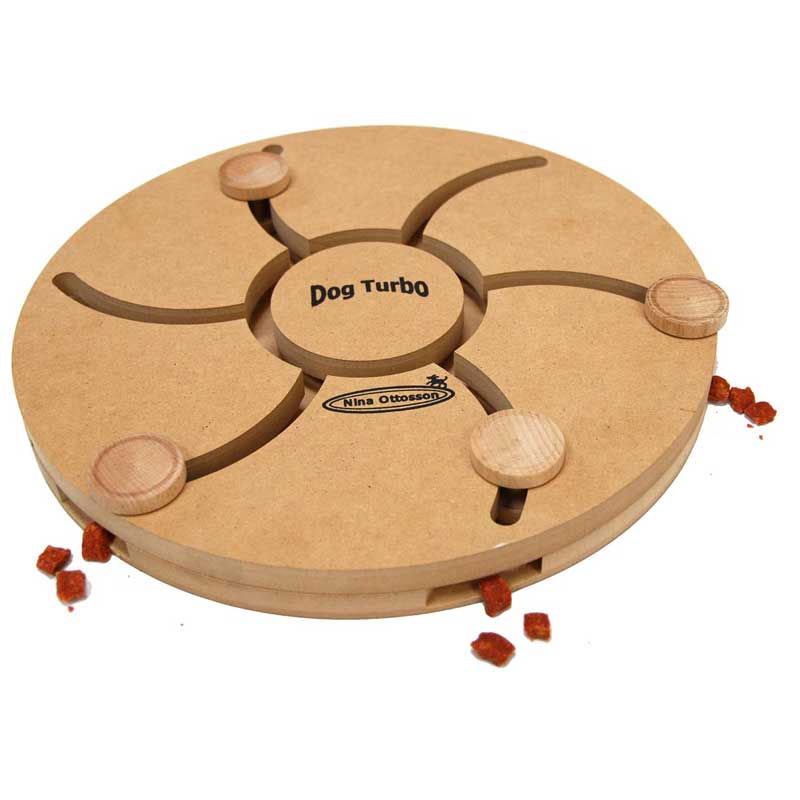 Nina Ottosson Dog Turbo Wood Interactive Game Dog Toy