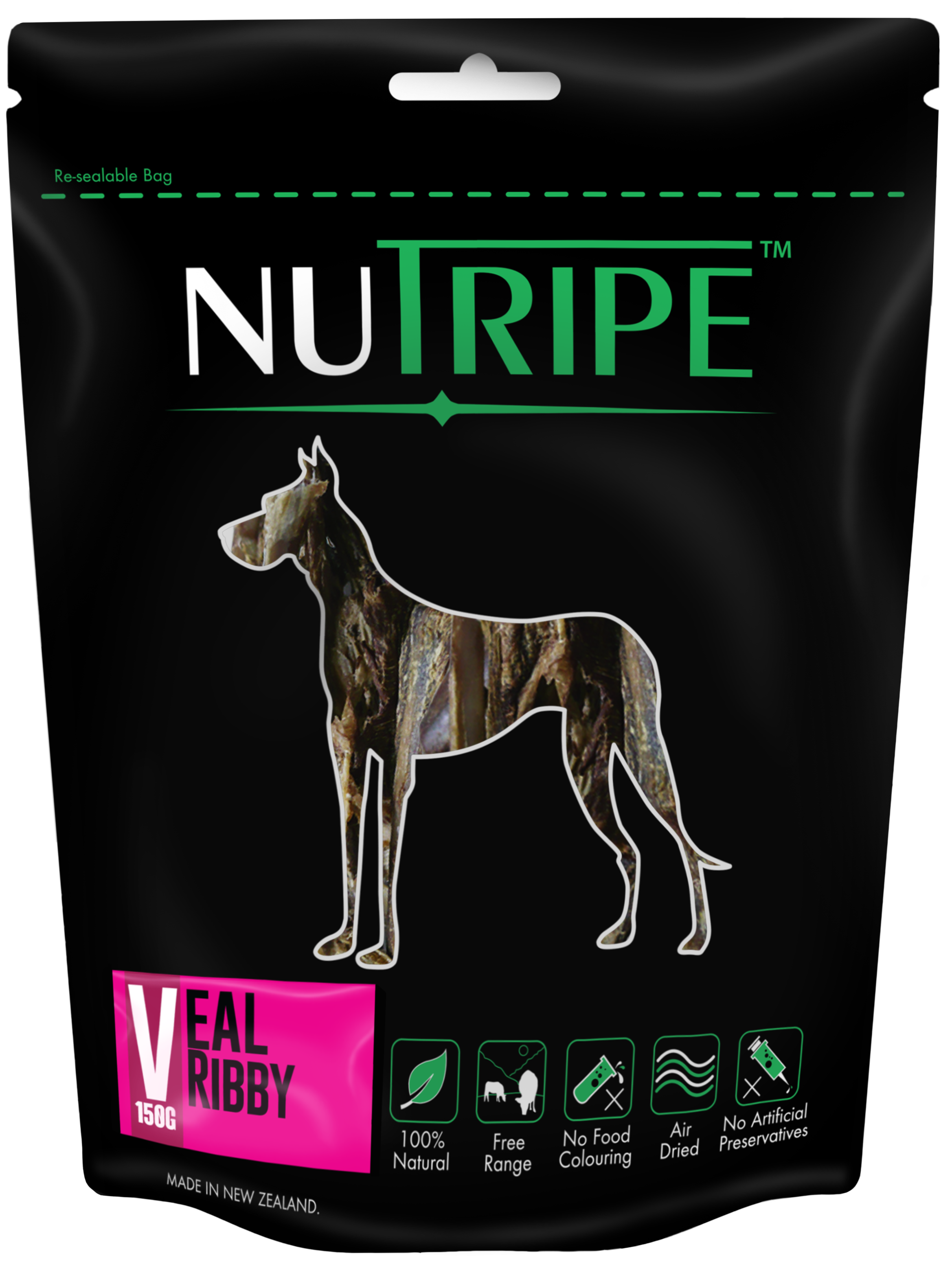 Nutripe Veal Ribby Dog Treats 150g