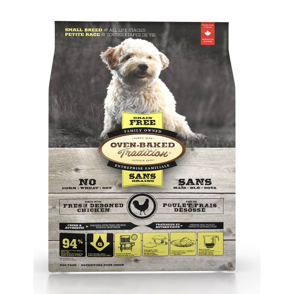 Oven-Baked Tradition Grain Free Chicken Small Bites Dry Dog Food 5lb