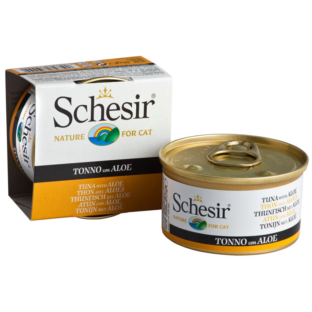 Schesir Tuna with Aloe in Jelly Adult Canned Cat Food 85g