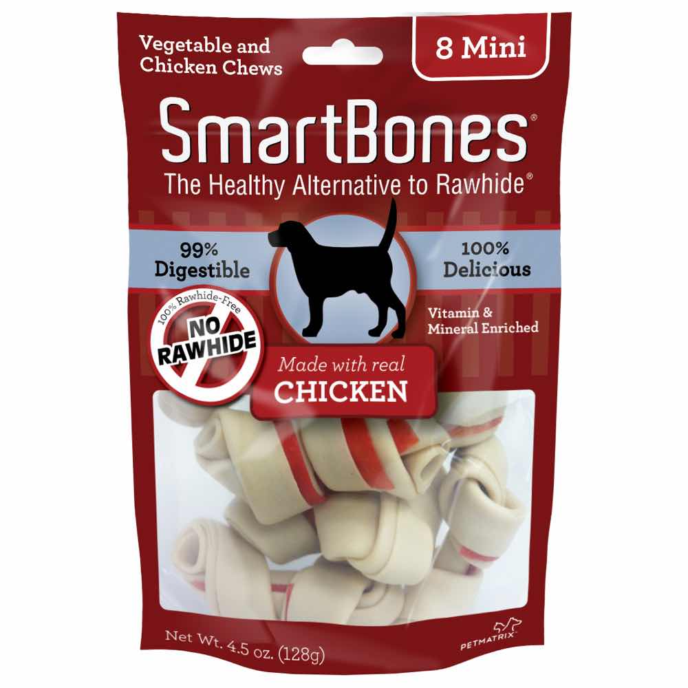 SmartBones Rawhide-free Chicken Mini Dog Chews 8pc