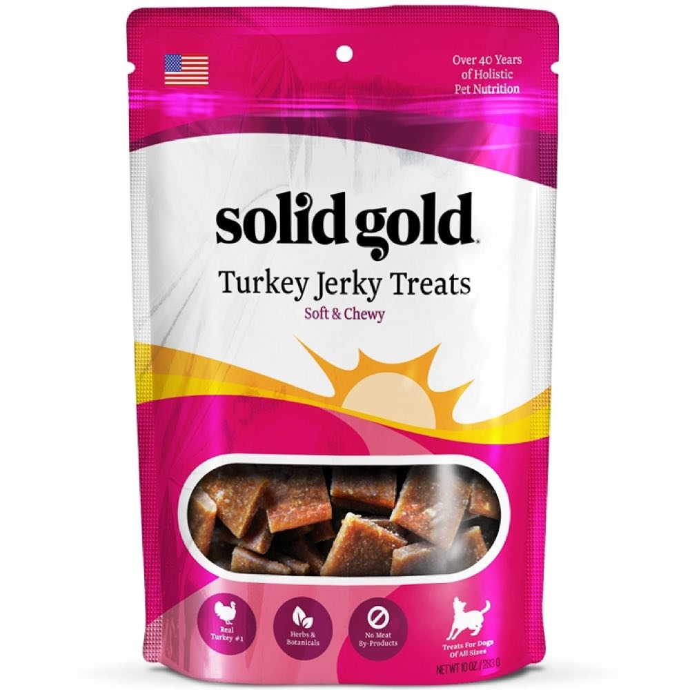 Solid Gold Turkey Jerky Dog Treats 10oz
