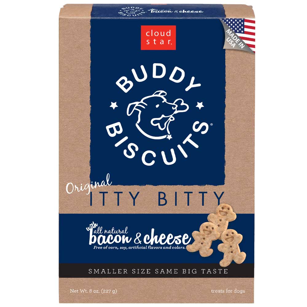 "Cloud Star Itty Bitty Buddy Biscuits, Bacon & Cheese Dog Treats 227g"