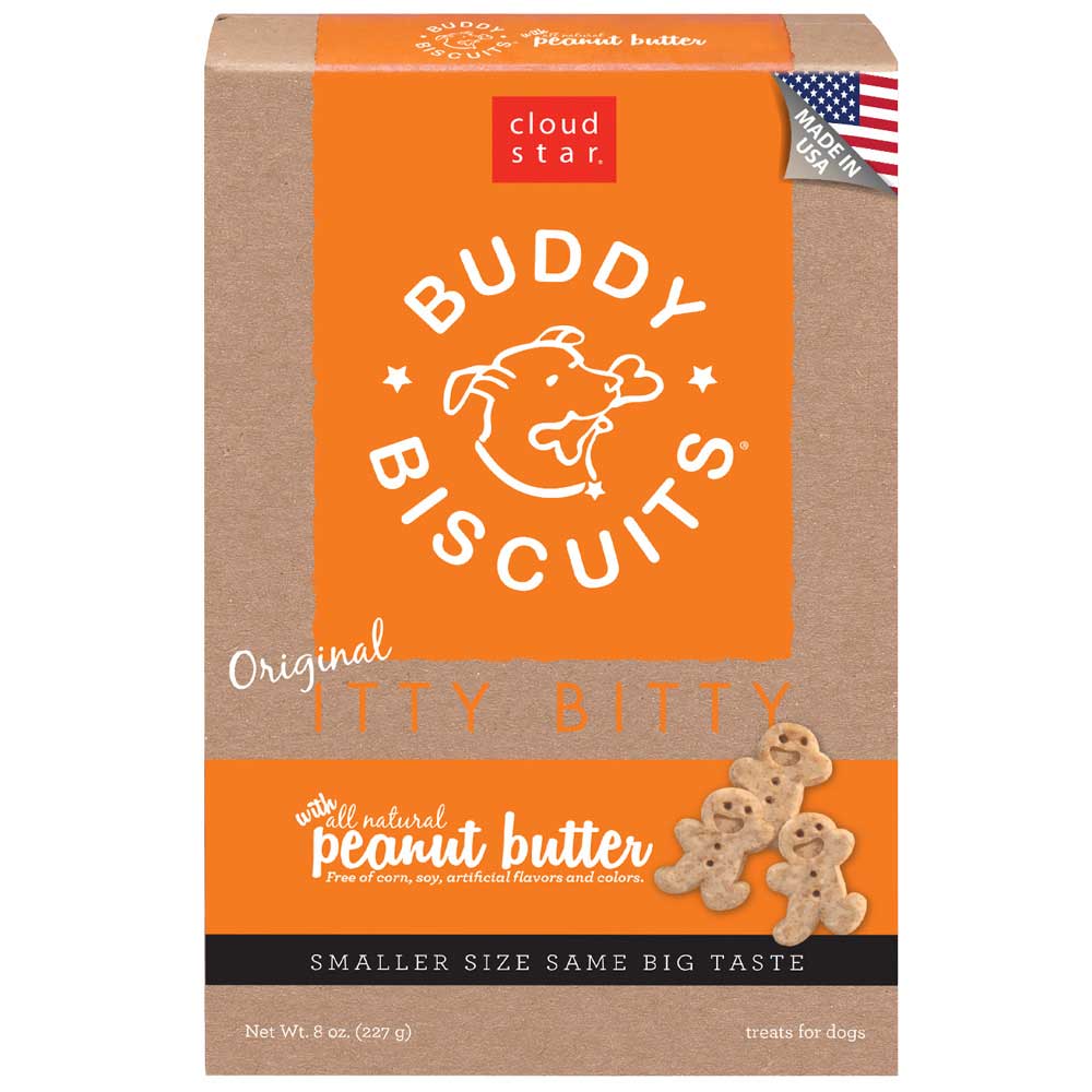 "Cloud Star Itty Bitty Buddy Biscuits, Peanut Butter Dog Treats 227g"