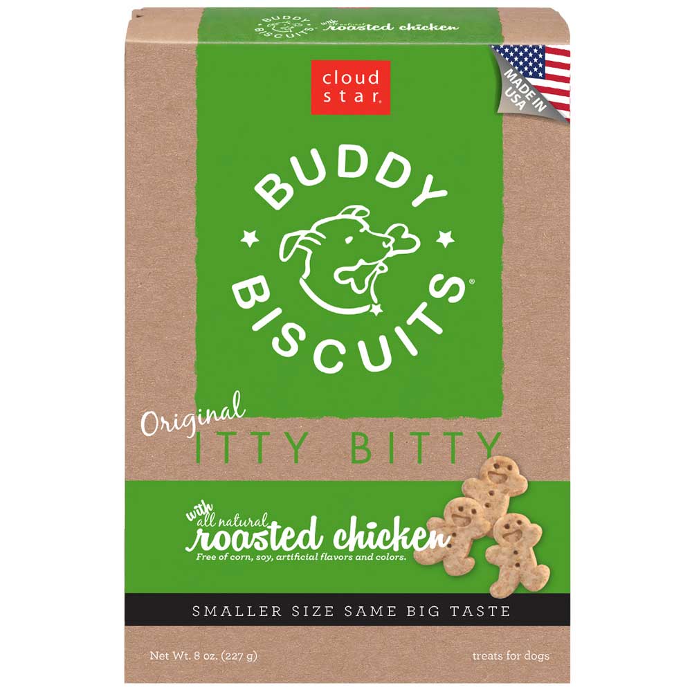 "Cloud Star Itty Bitty Buddy Biscuits, Roasted Chicken Dog Treats 227g"